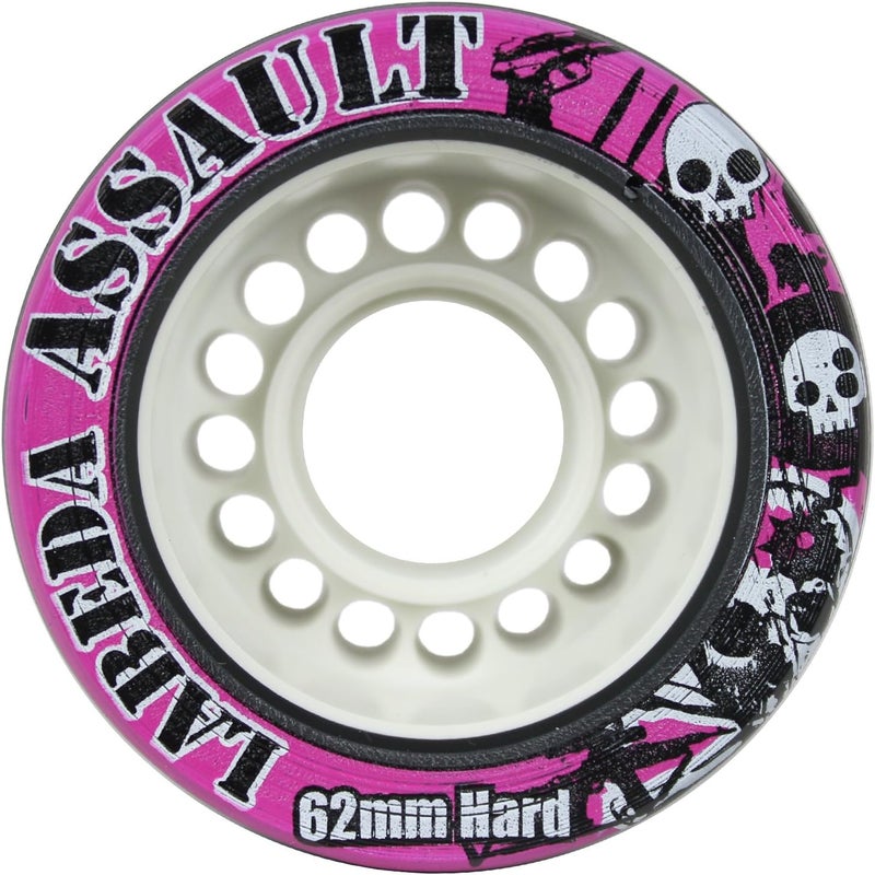LABEDA Quad Wheels Speed Jam Derby Roller Skate Assault Hard Slim 62mm 4-Pack - Image 2